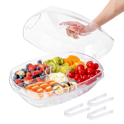 IVYHOME Fruit Ice Serving Tray