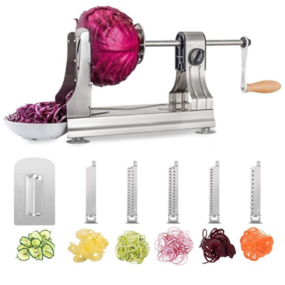 WellToBe 6-Blade Vegetable Spiralizer