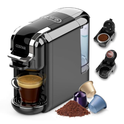 COSTAR Capsules & Coffee Powder 2-in-1 Espresso Machine