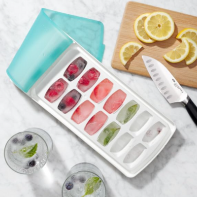 OXO Good Grips No-Spill Ice Cube Tray with Silicone Lid